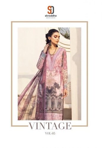 Shraddha Designer Vintage Vol 5 Lawn Cotton Printed Embroidery Pakistani Suit Catalog