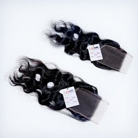 4*4 Hd Swiss Lace Closure, 100% Cuticle Aligned Indian Natural Human Hair