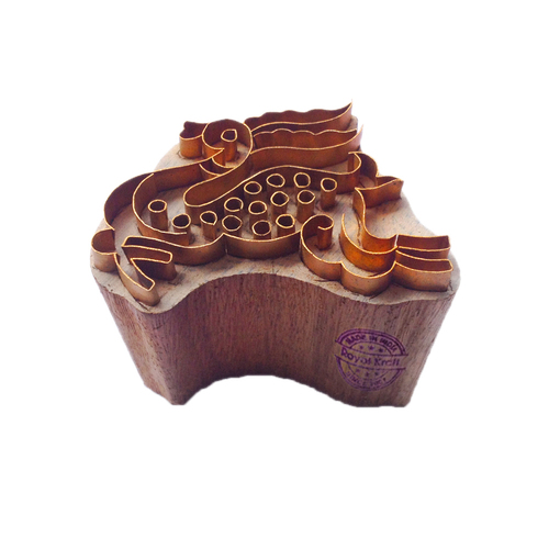 Deer  Brass Wooden Block Printing Stamps