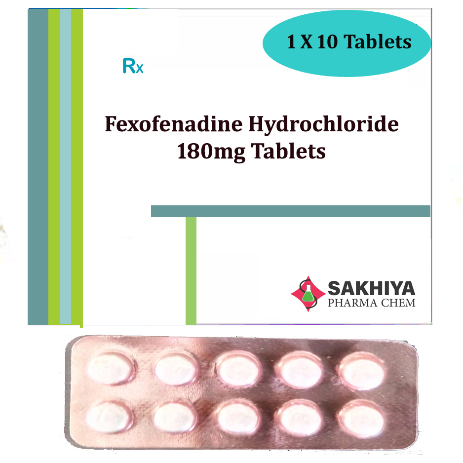 Fexofenadine Hydrochloride 180mg Tablets