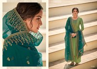 Deepsy Suits Adriti Tussar Silk With Cording Work Straight Salwar Suit Catalog