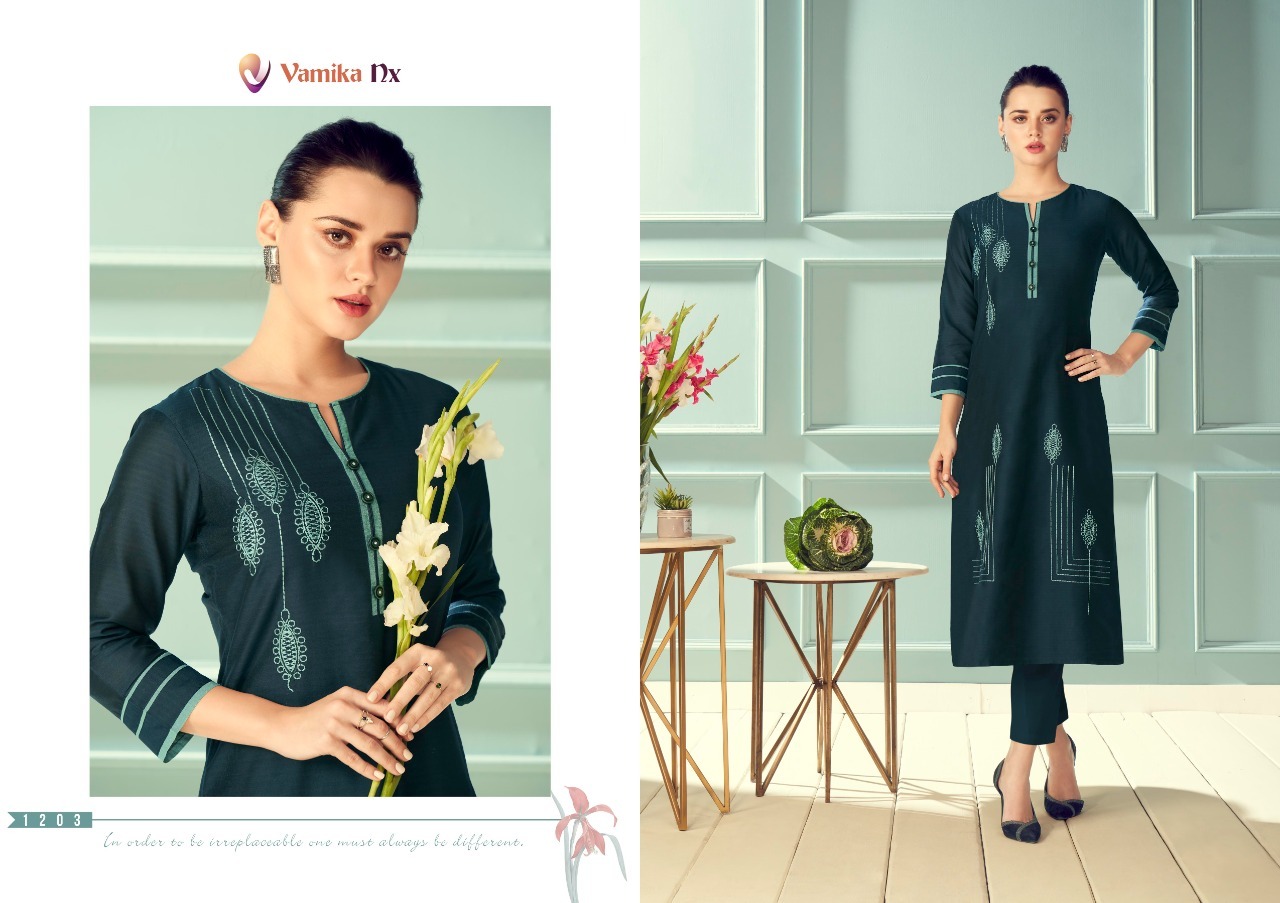 Vamika Nx Magic Pure Viscose Kurti With Bottom Catalog