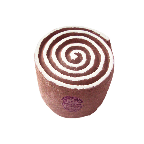 Small Round Wooden Block Printing Stamps