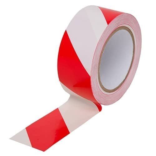 Red & White Zebra Floor Marking Tape