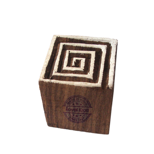 Small Square Wooden Block Printing Stamps