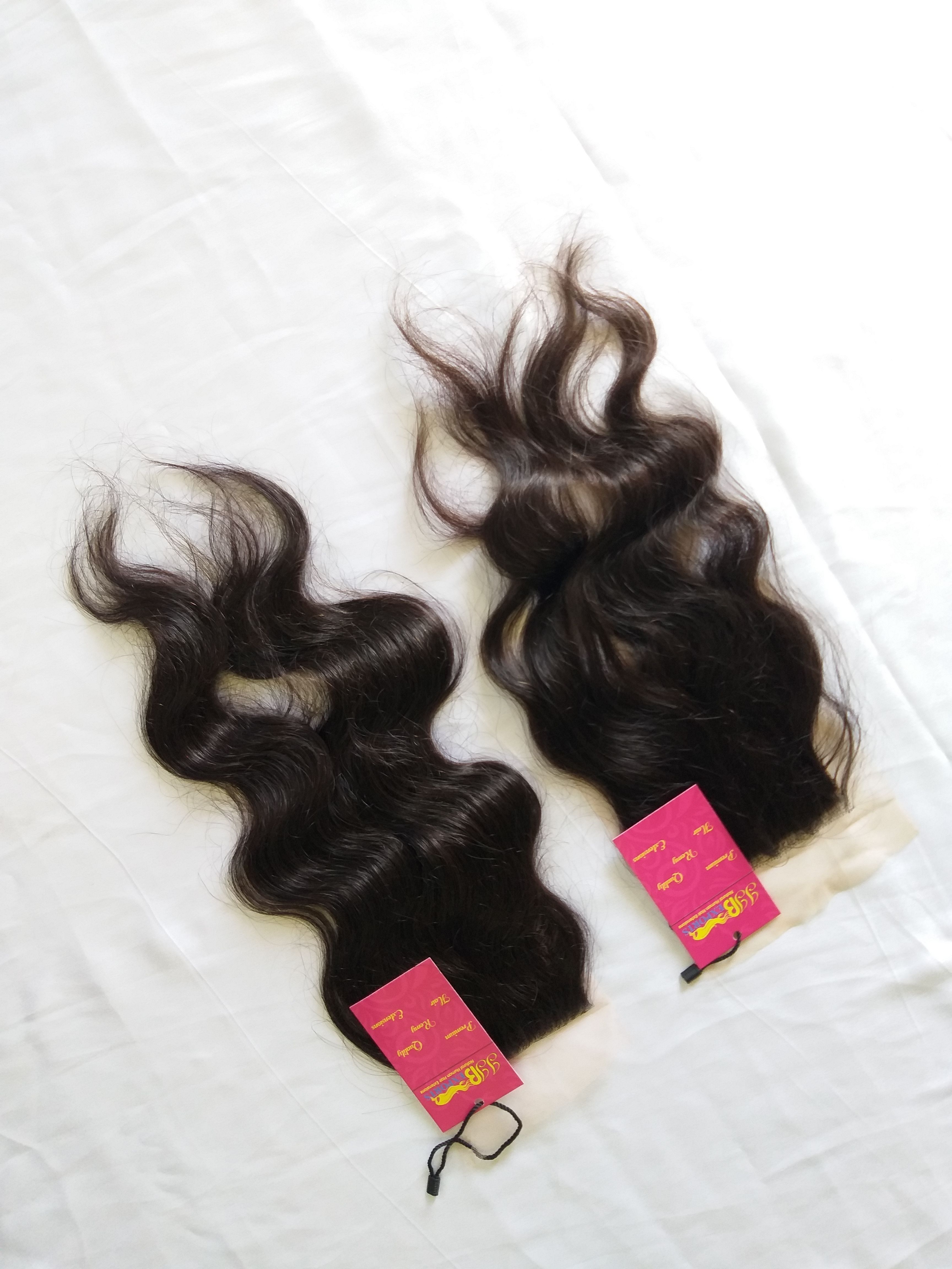 Natural Raw Unprocessed Virgin 4x4 5x5 6x6 Hd Swiss Lace Closure Human Hair