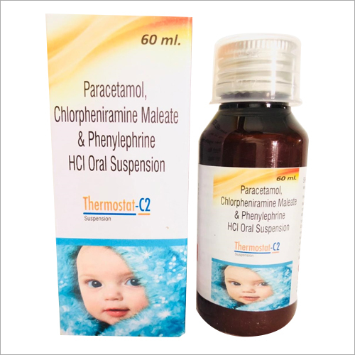 60 ml Paracetamol Chlorpheniramine Maleate and Phenylephrine HCI Oral Suspension