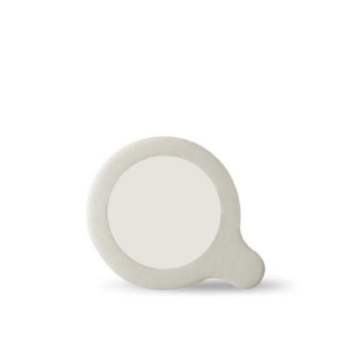 TQC Sheen Bresle Patch - Self-Adhesive Plastic, Round Design, White Color | Medical Grade Membrane, Traceable Certification, Negligible Contamination