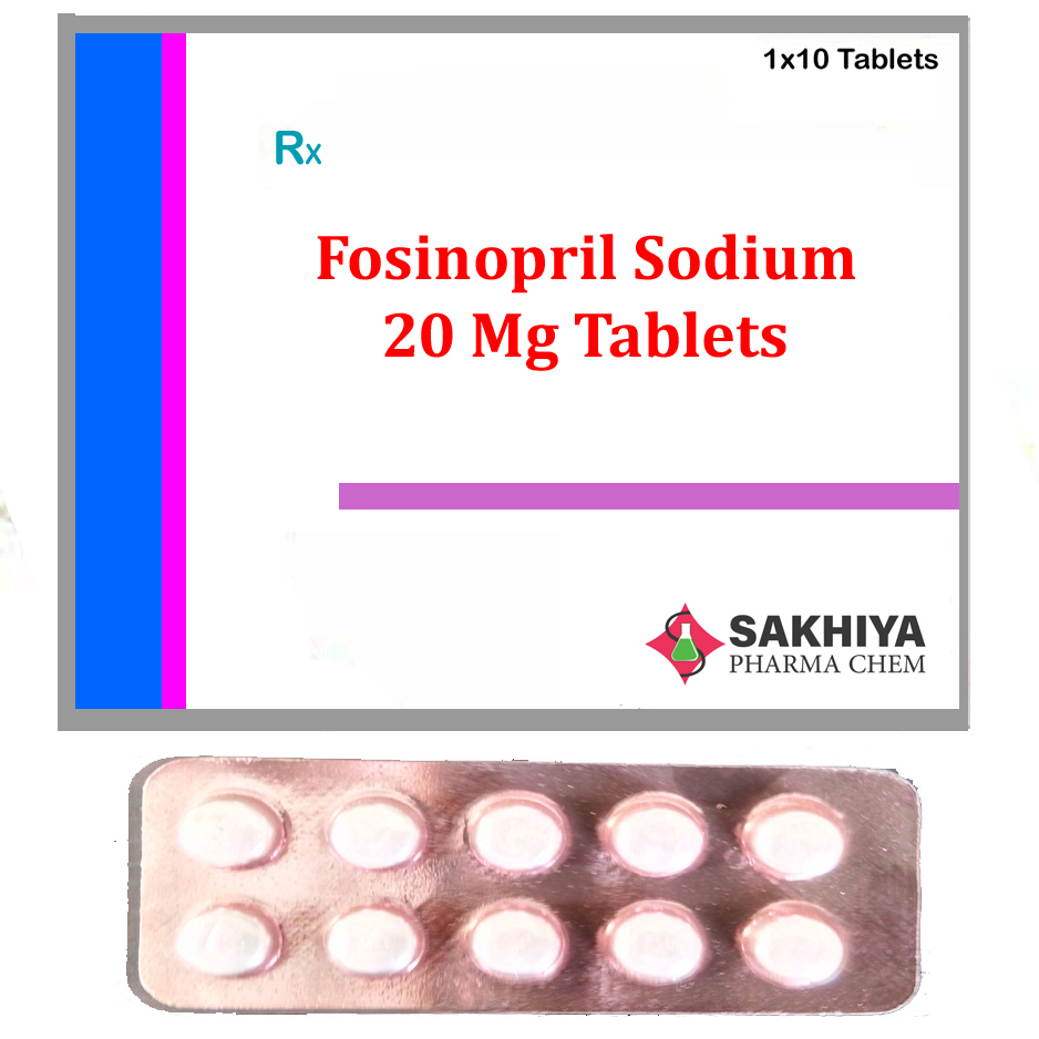 Fosinopril Sodium 20mg Tablets