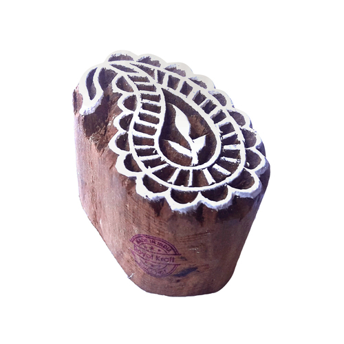 Small Paisley Wooden Block Printing Stamps