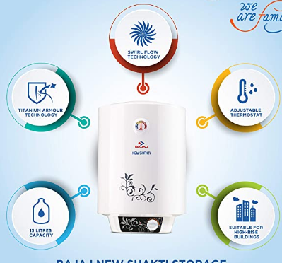 Bajaj New Shakti 15 liter water Heater
