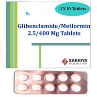 Glibenclamide 2.5mg + Metformin 400mg Tablets