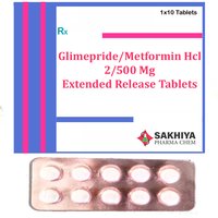 Glimepiride 2mg + Metformin Hcl 500mg Extended Release Tablets