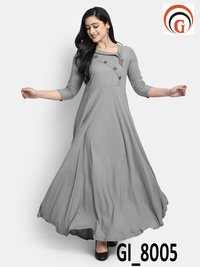 Mustard Ladies Gown