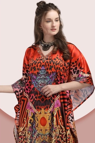 Jelite Kaftan E Nazakat Smooth Satin With Stone Work Kaftan Catalog