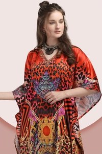 Jelite Kaftan E Nazakat Smooth Satin With Stone Work Kaftan Catalog