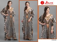 Jelite Kaftan E Nazakat Smooth Satin With Stone Work Kaftan Catalog