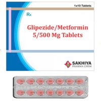 Glipizide 5mg + Metformin 500mg Tablets