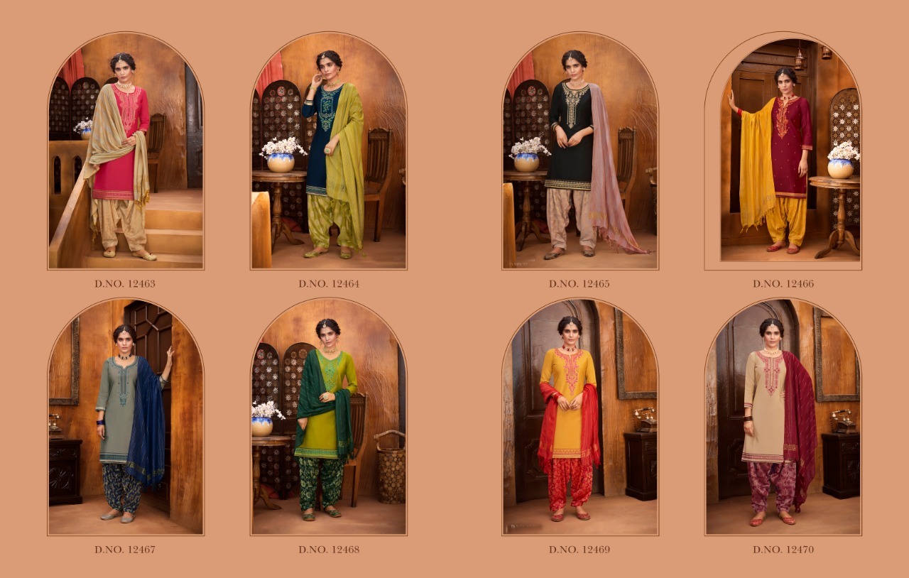Kalaroop Rivaaz Patiyala Vol 6 Jam Silk With Work Readymade Suit Catalog