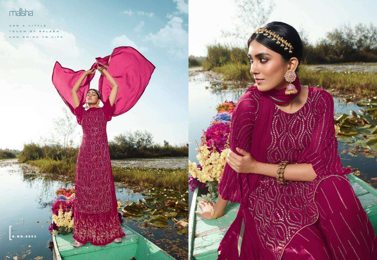 Maisha Veronica Georgette Designer Salwar Suit Catalog
