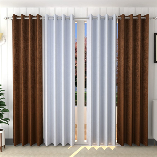 White Polyester Door Curtains