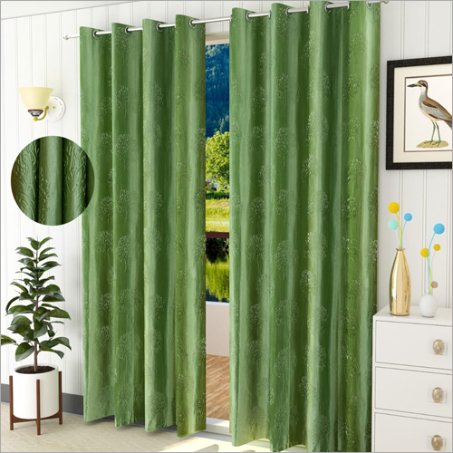 Heavy Quality Polyester Green Curtains