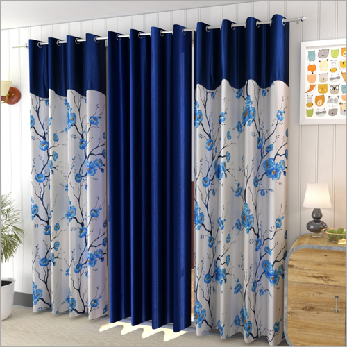 Blue Patch Curtains