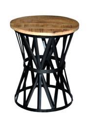 Side Table (Iron Wooden)