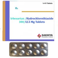 Irbesartan 300mg + Hydrochlorothiazide 12.5mg Tablets
