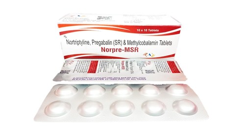 Nortriptyline 10 mg ,Pregabalin 75 mg  SR, Methylcobalamin 1500 mcg  TAB