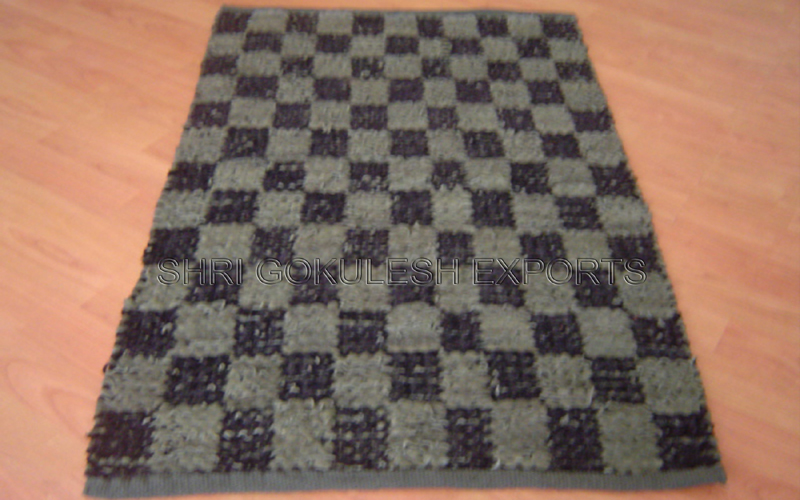 Designer Leather Flat weave Rugs Floor decor living room carpets