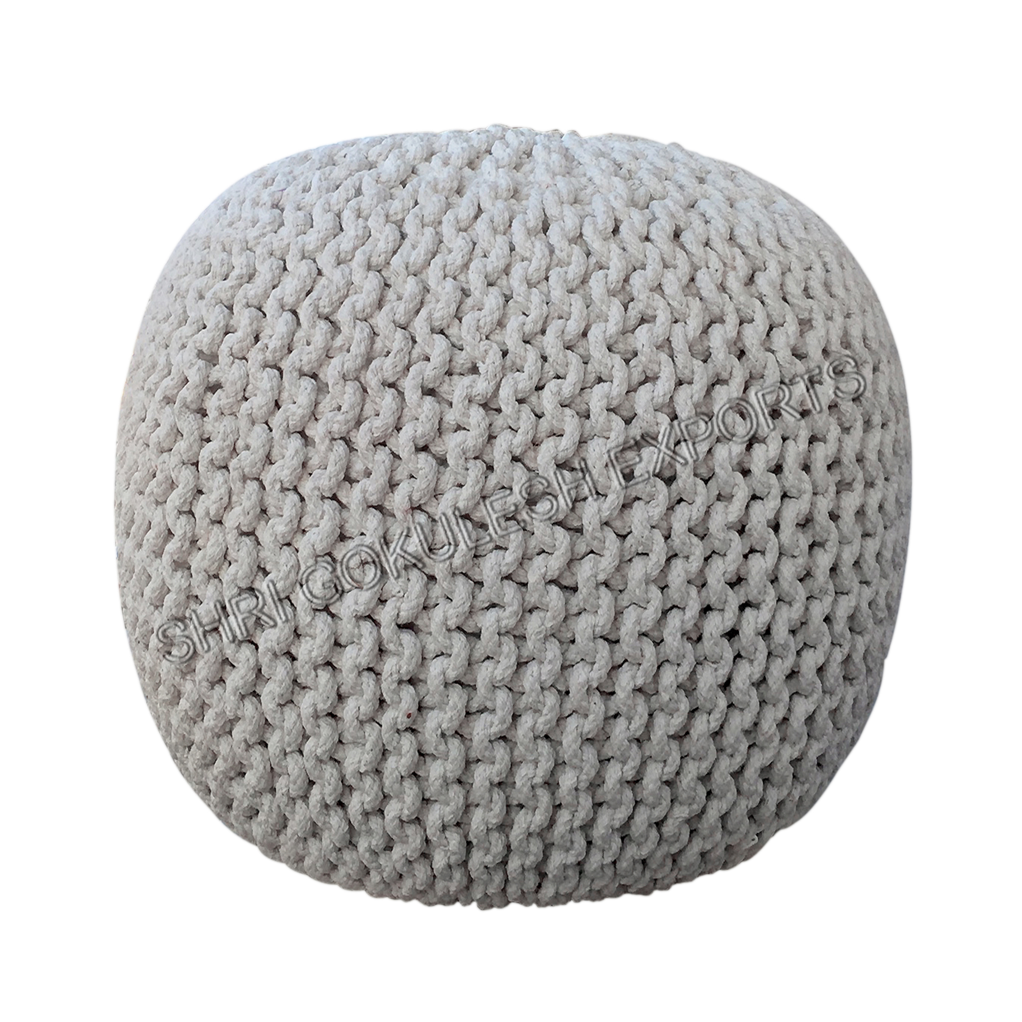 Handmade Knitted Poufs