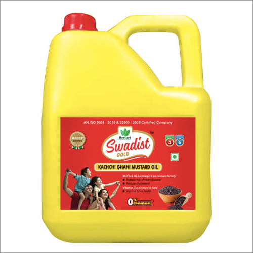 5 Ltr Tin Gold Mustard Oil