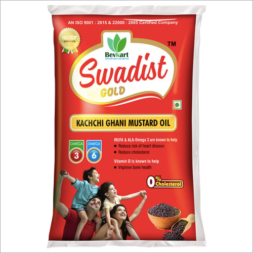 200 ml Pouch Kachchi Ghani Mustard Oil