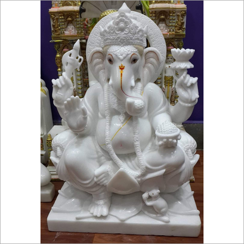 Carving Marble Ganesh Ji Statue