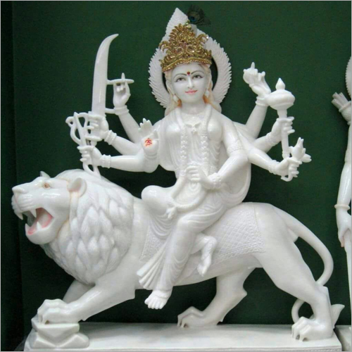 Durga Mata Marble Statue