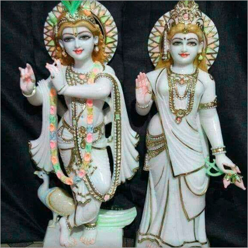 Designer Radhey Krishna Marble Statue