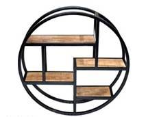 Book Shelf (iron wooden wall shelf )