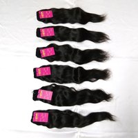 Wholesale Natural Virgin Indian Hair Weave Single Drawn Human Hair Extensions