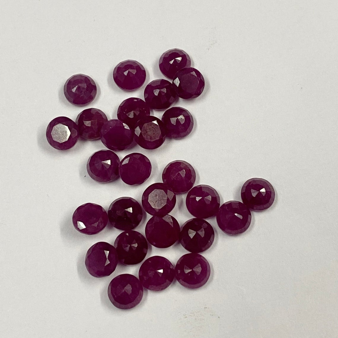 4.5mm Ruby Faceted Round Loose Gemstones