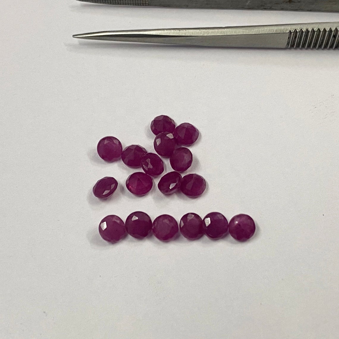 4.5mm Ruby Faceted Round Loose Gemstones