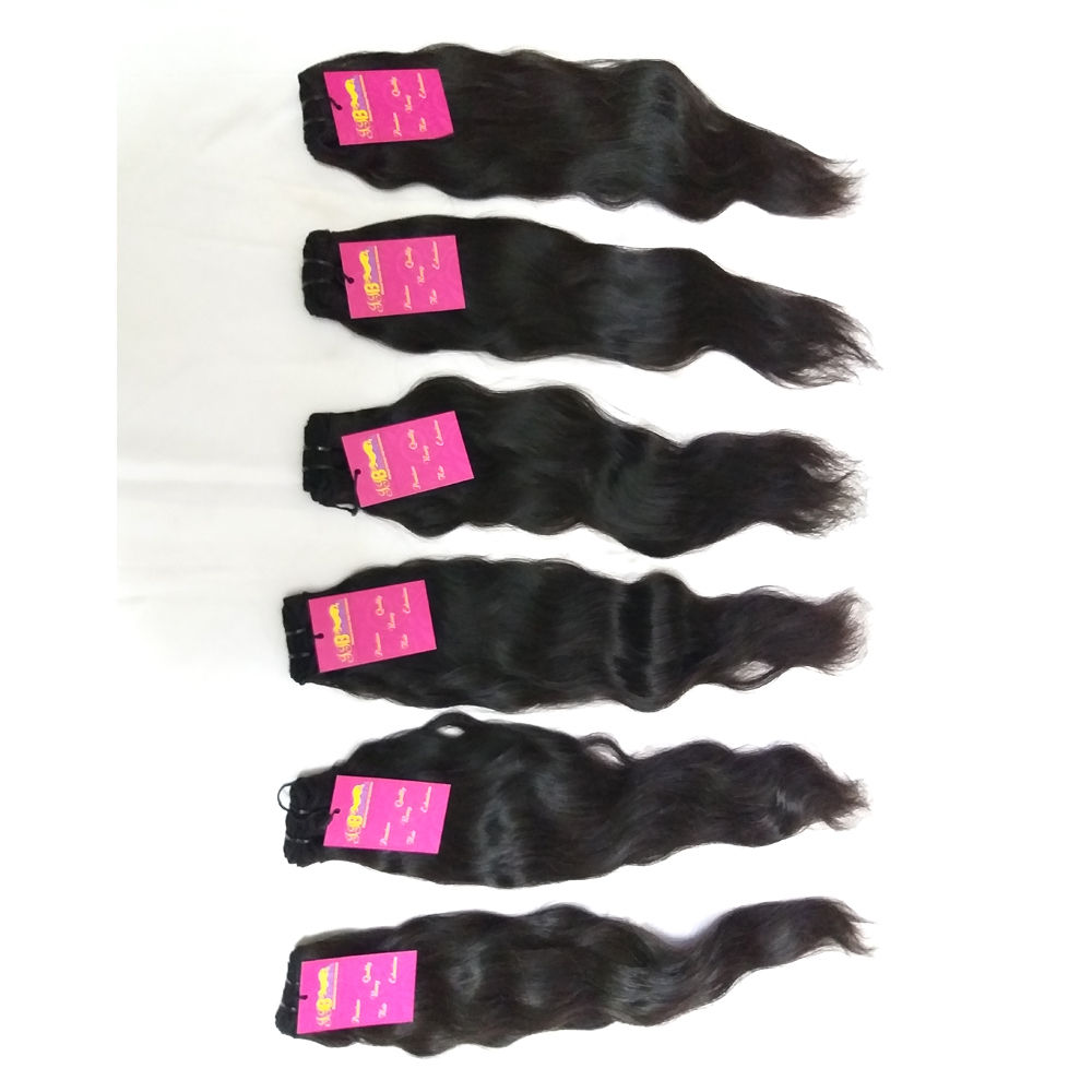 Wholesale Natural Raw Virgin Wavy Straight Curly Indian Human Hair Bundles