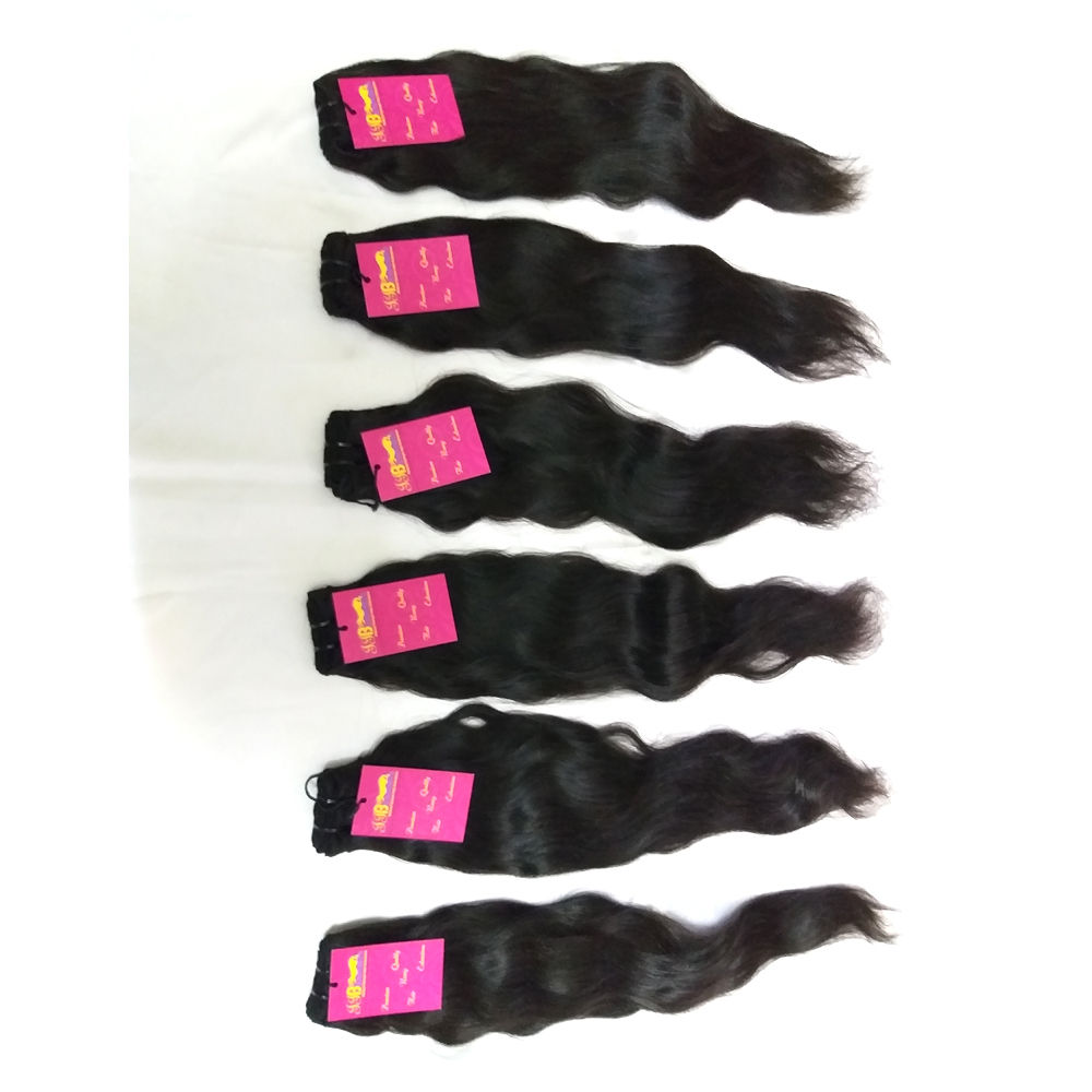 Top Quality Raw Unprocessed Indian Virgin Single Donor Human Hair Weft Bundles