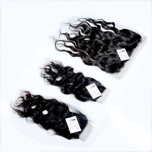 Wholesale Factory Price Natural Color 100% Raw Indian Virgin human Hair Lace Frontal clouser