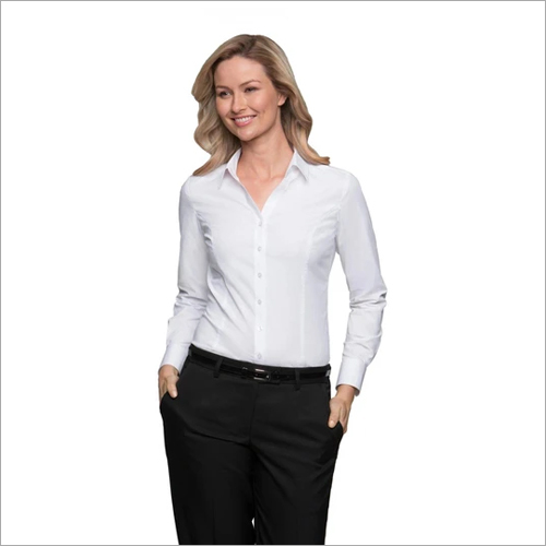 Ladies Classic Blouse Long Sleeve Shirt By A K CORP