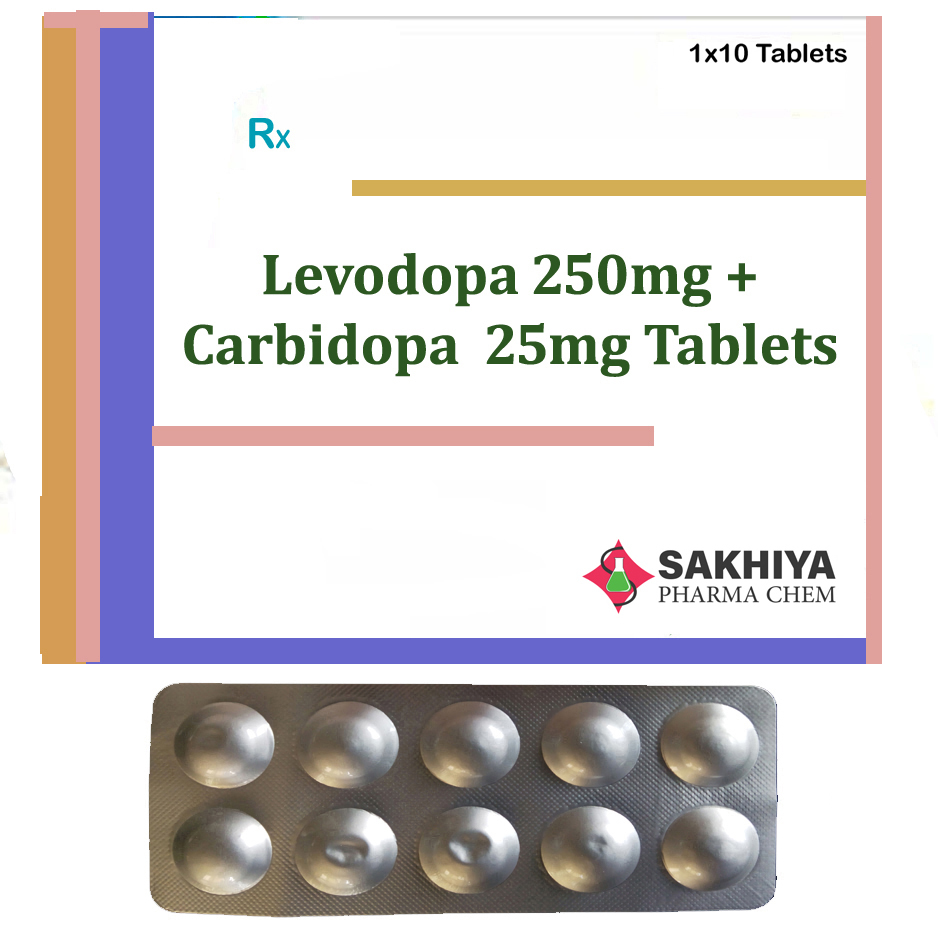 Levodopa 250 mg+ Carbidopa 25mg Tablets