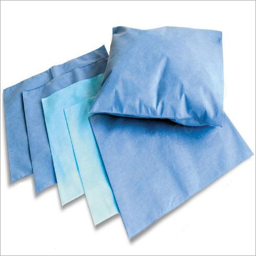 Blue Plain Non Woven Pillow Cover
