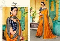 Saroj Textile Shagun Vichitra Silk With Heavy Border Saree Catalog