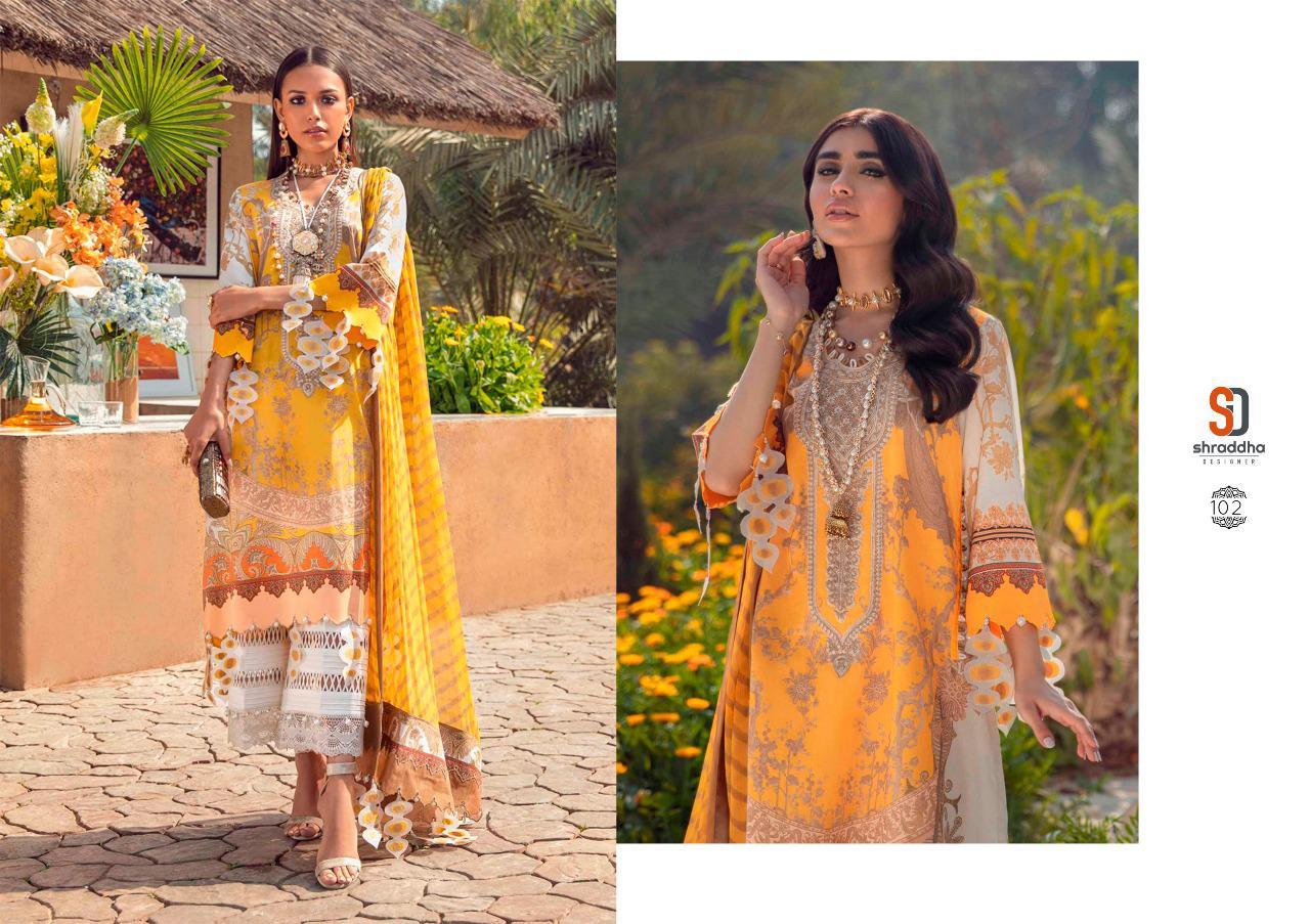 Shraddha Designer Sana Safina Printed Collection Lawn Pakistani Suit Catalog