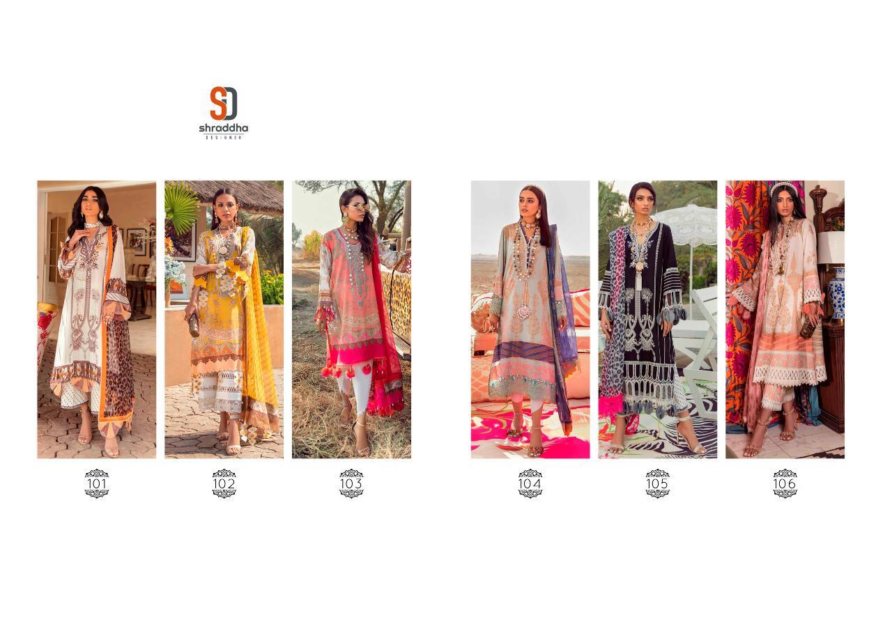 Shraddha Designer Sana Safina Printed Collection Lawn Pakistani Suit Catalog